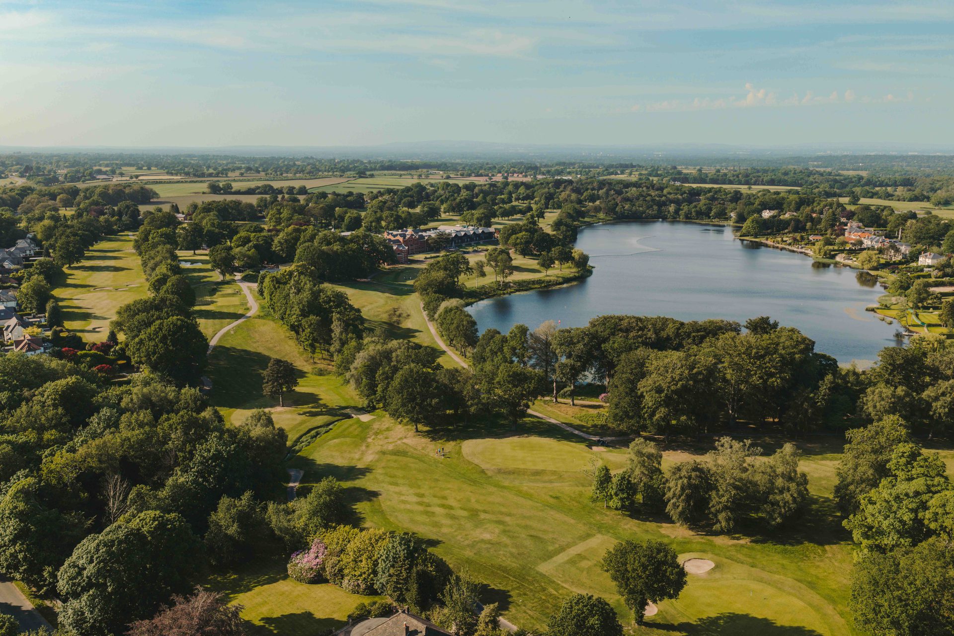 Aerial view of The Mere resort